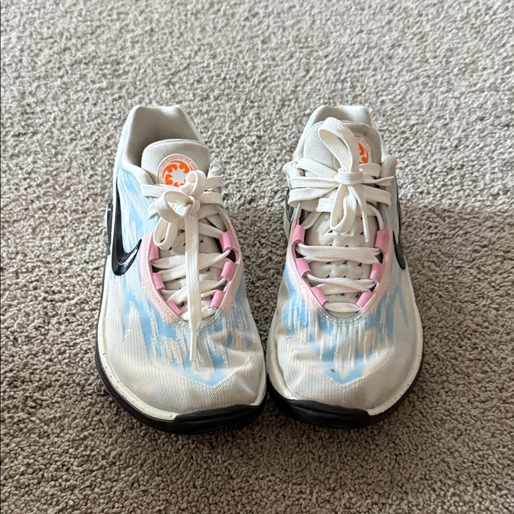 Nike White and Blue Athletic Shoes